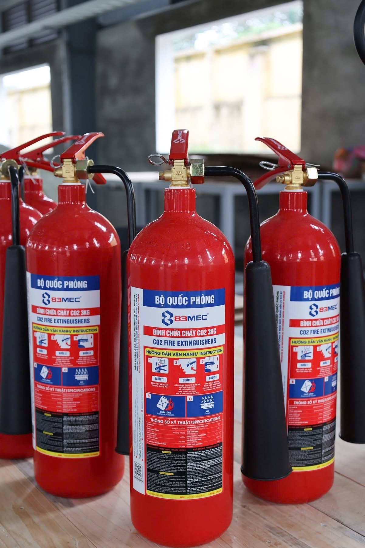 Bình chữa cháy CO2 3kg tại SAWAVICO