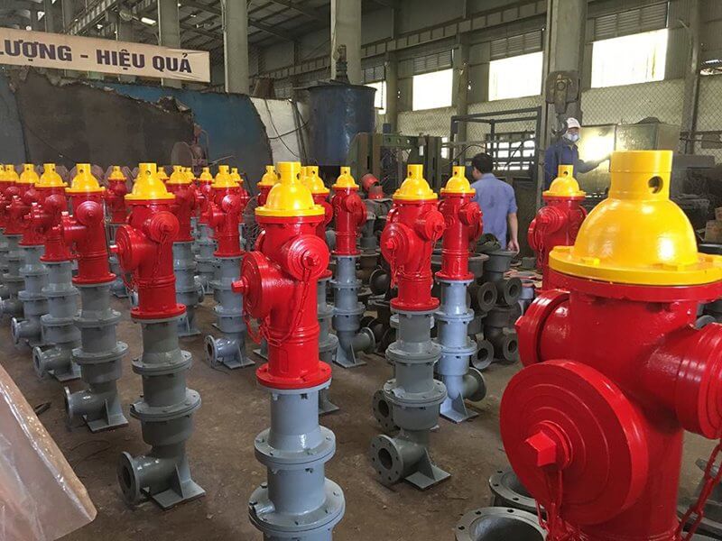 Lắp đặt trụ cứu hỏa an toàn, đúng tiêu chuẩn